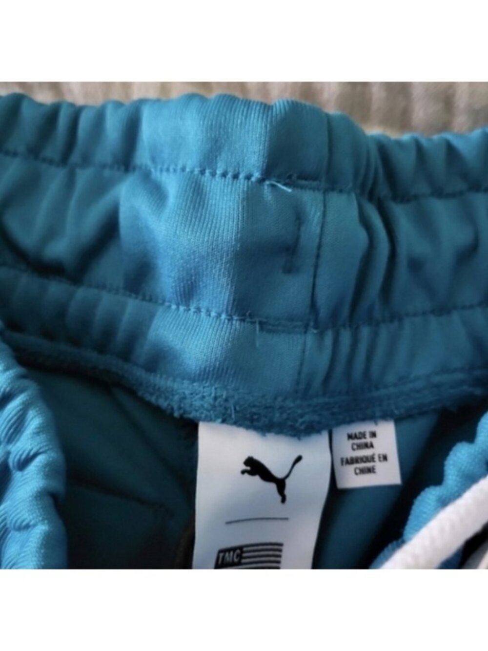PUMA X TMC Hustle Way Bermuda Shorts Men Small NWT Teal Blue 072026 - Picture 8 of 9